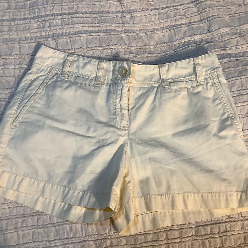 Loft‎ pale yellow shorts